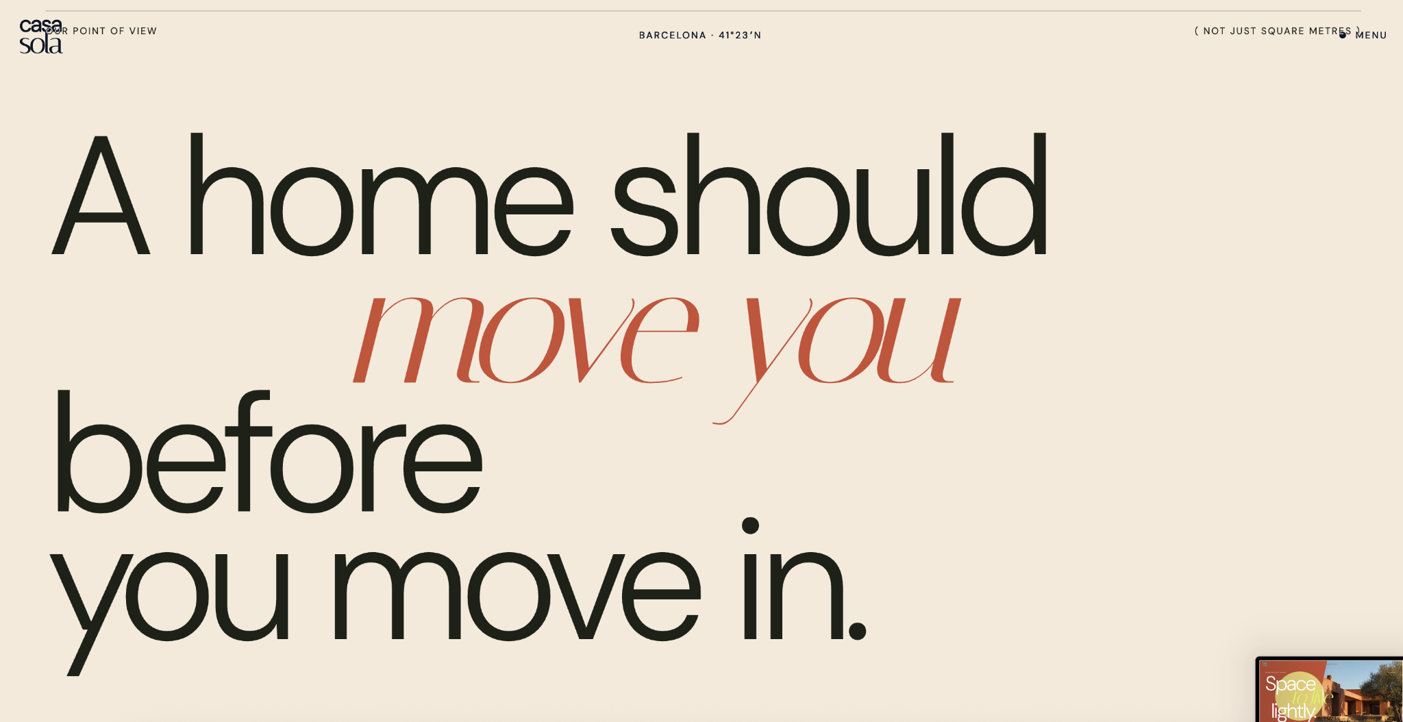 Casa Sola manifesto page